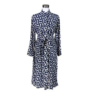 Massimo Dutti Geometric‎ Print Schiffon Dress
